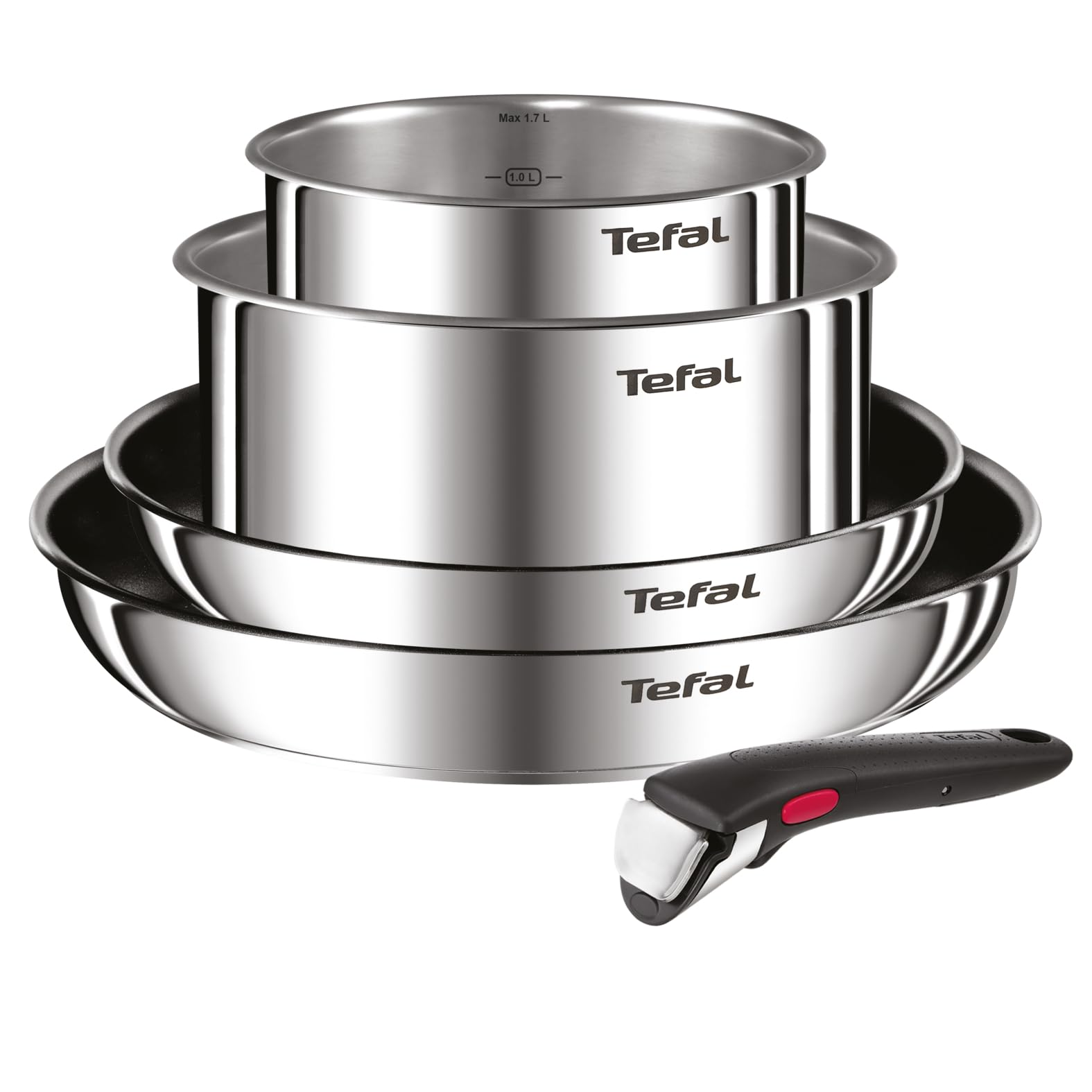 Moneta Allegro Casserole Sauce Pan 350 Ml Inox - Poignée Acier, Toutes Plaques Dont Induction, Lave-Vaisselle